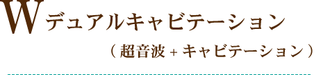 Wデュアルキャビテーション