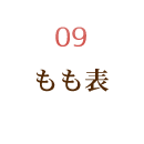 もも表面
